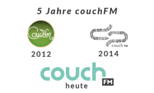 5 Jahre couchFM Logo-Collage